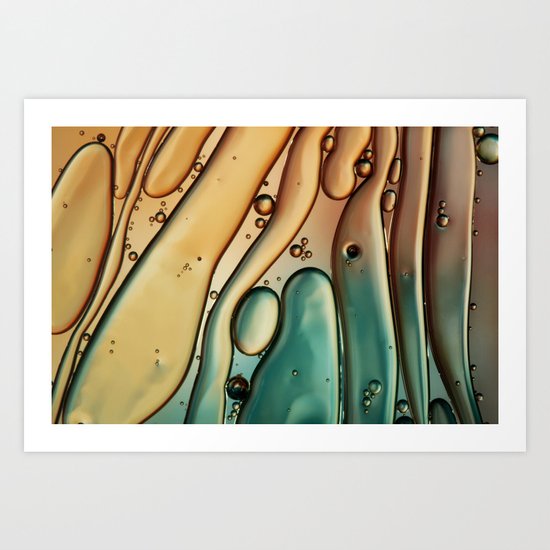 Copper Ripple Art Print