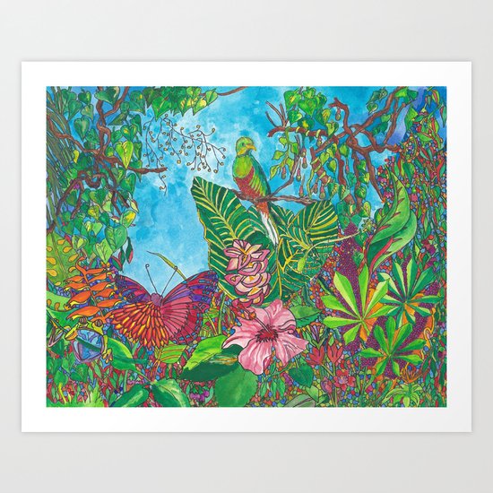 The Three Secrets of the Selva Art Print
