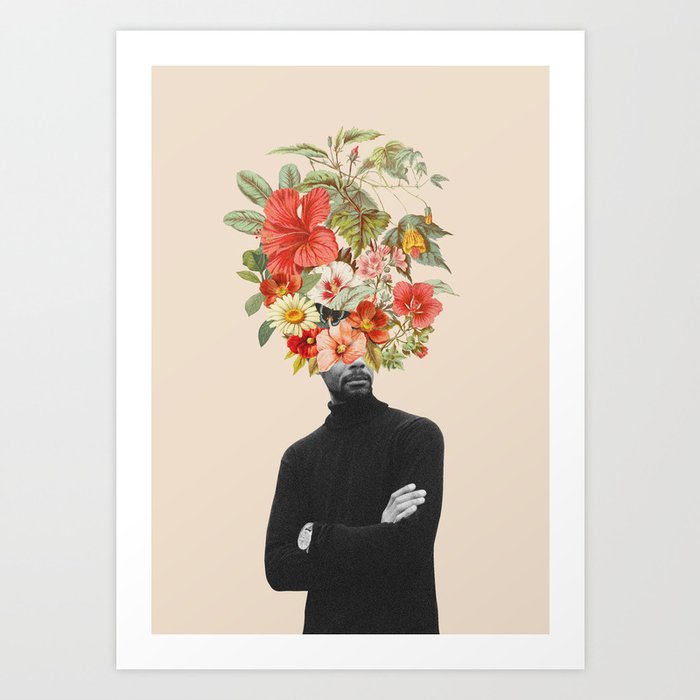 Blooming man Art Print