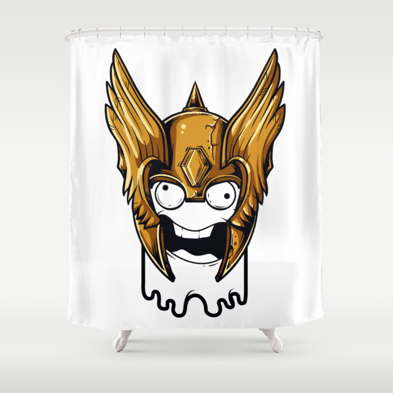 Whoa Viking Scary Shower Curtain By Kingfuture Society6