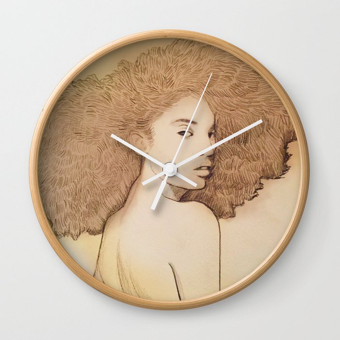 Afro Queen Wall Clock