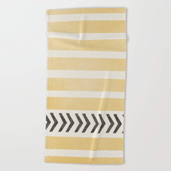 STRIPES AND ARROWS Beach Towel