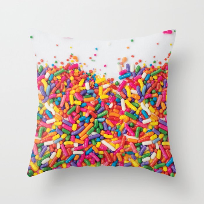 Colorful Candy Throw Pillow