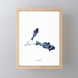 Constellation - pisces Framed Mini Art Print