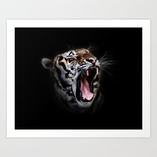 Ferocious Tiger Art Print