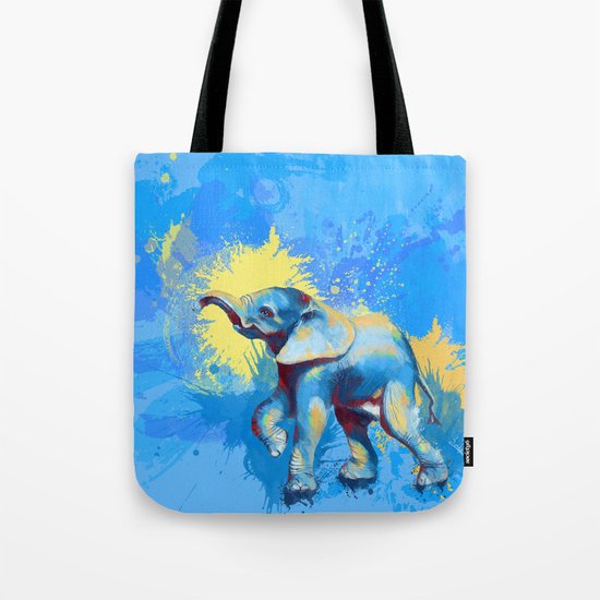 Baby Elephant Tote Bag