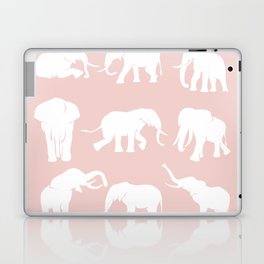 Rose elephant silhouette Laptop Skin