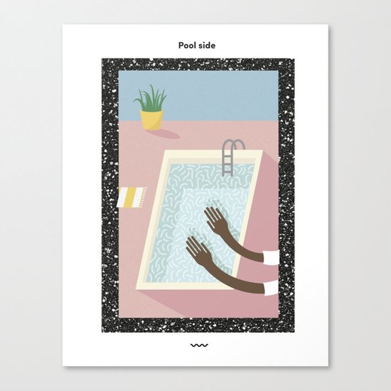 Pool Side Canvas Print