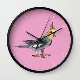 Cockatiel bird Wall Clock