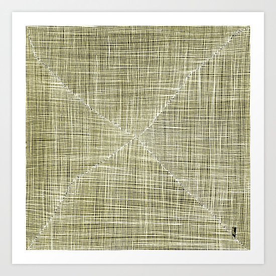 Ink Weaves: Citrine Art Print