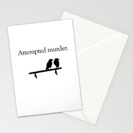 Attempted Murder Stationery Cards