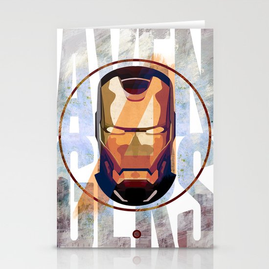 Avengers : IRON MAN print Stationery Cards