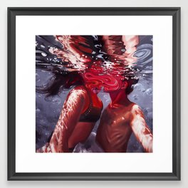 Sonar loops Framed Art Print