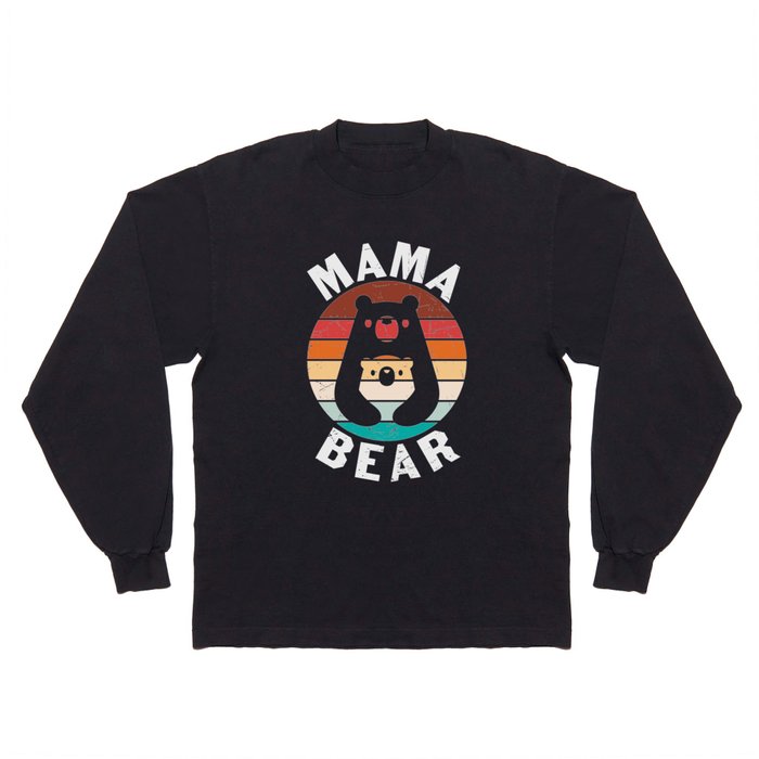 Mama Bear Vintage Long Sleeve T Shirt