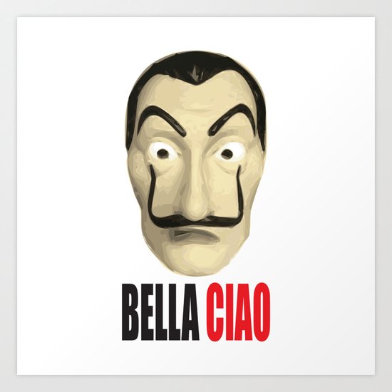 Dali Mask La Casa De Papel Bella Ciao Art Print By Mimogoshopping Society6 Star wars the clone wars season 7 ahsoka iphone wallpaper. dali mask la casa de papel bella ciao art print by mimogoshopping
