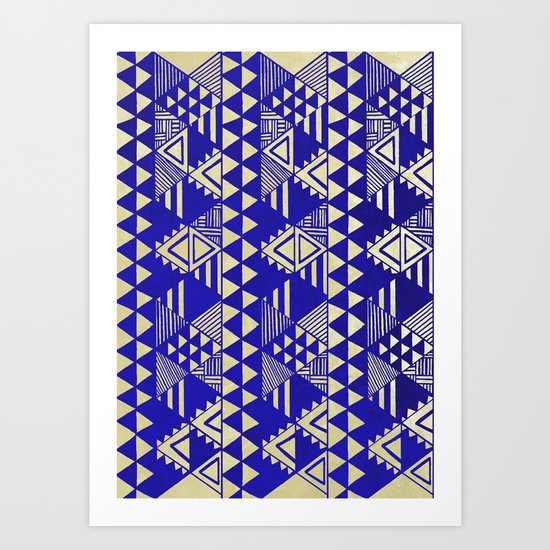 Ethnic Indigo Art Print