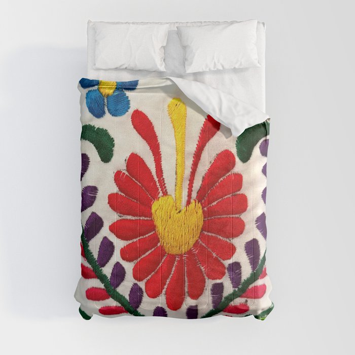 Red Mexican Flower Comforter