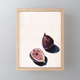 Fruit Still Life Print | Figs Watercolor Aesthetic Painting | Minimal Nudes | Modern Art Framed Mini Art Print
