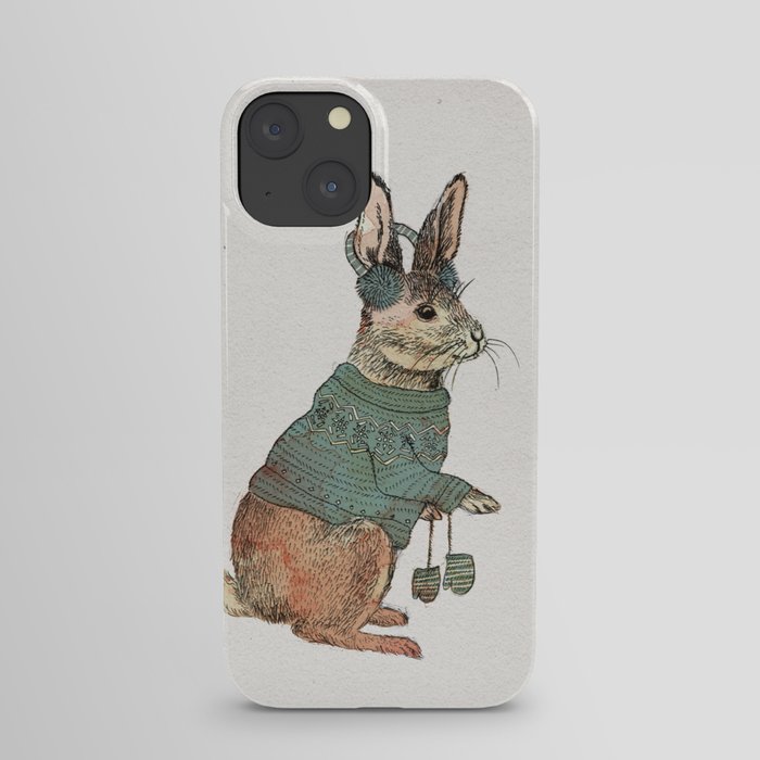 Winter Rabbit iPhone Case