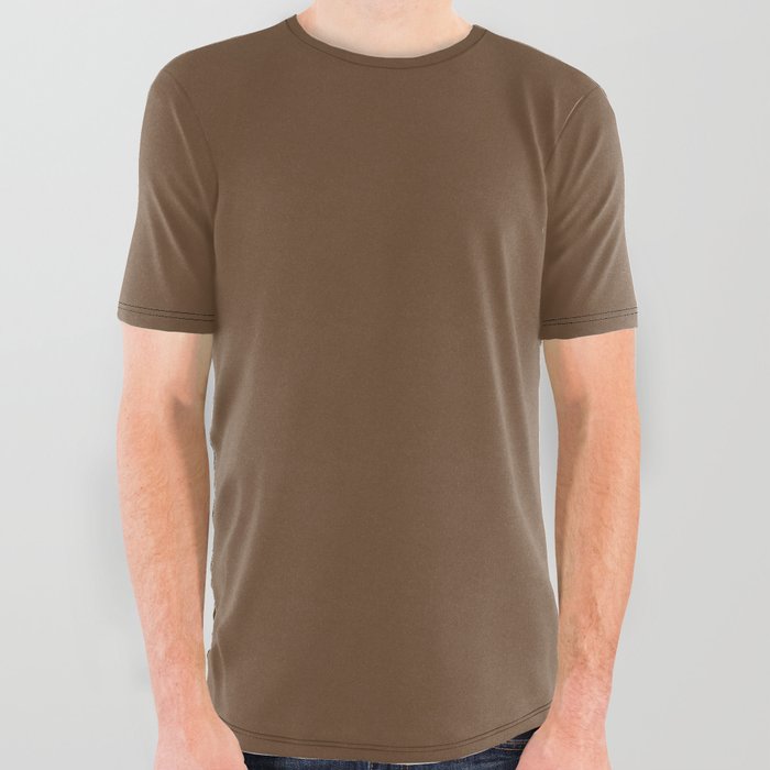 Oustalet's Chameleon Brown All Over Graphic Tee