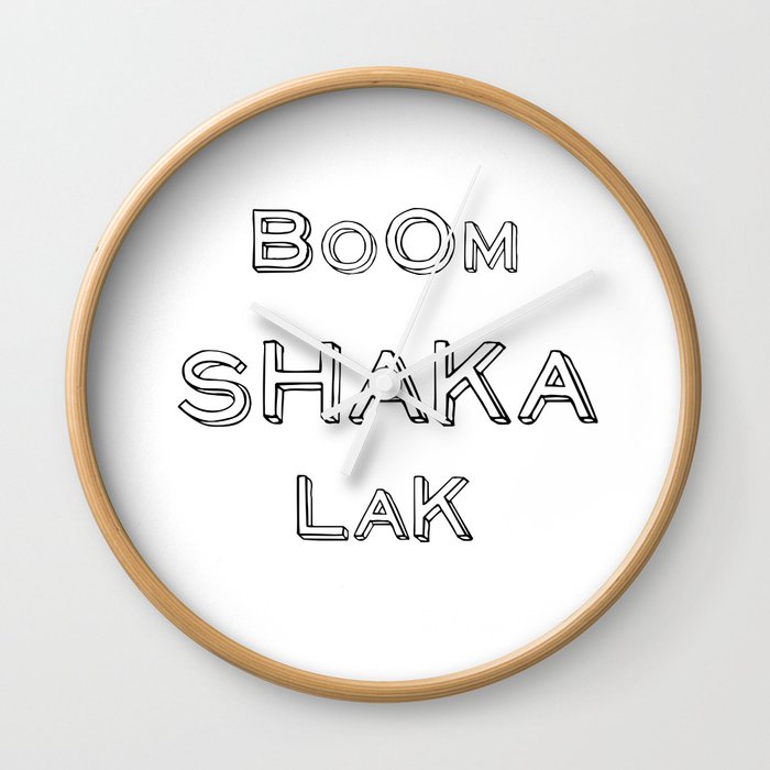 BoomShakaLak Wall Clock