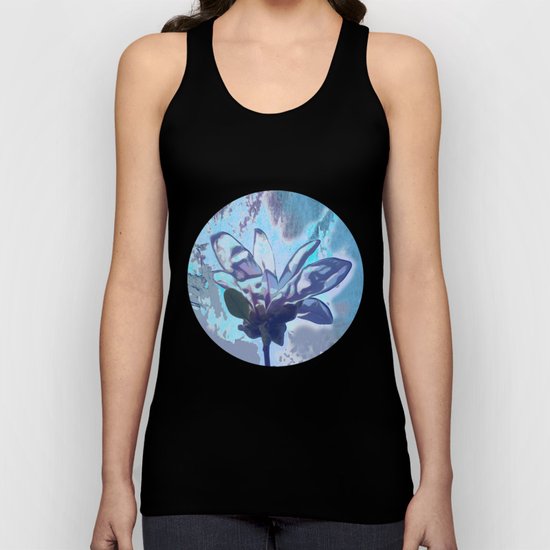 Blue flower fantasy Unisex Tank Top