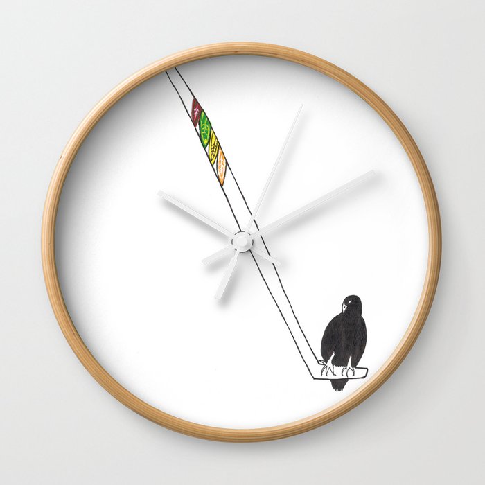 Hawks Wall Clock