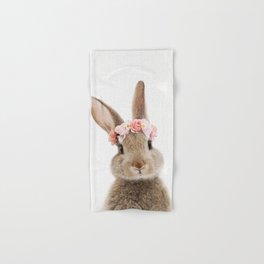 Rabbit with Flower Crown Hand & Bath Towel