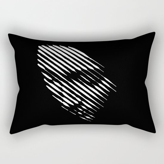 Face Lines Rectangular Pillow