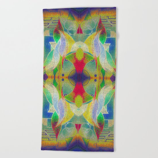 Mandala H I Beach Towel