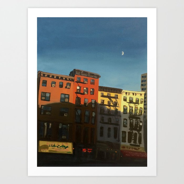 Half Moon Over Chelsea Art Print