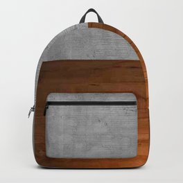 Concrete x Rustic Wood Two Tone Backpack | Graphicdesign, Vintage, Popart, Concrete, Retro, Artprint, Rusticwood, Twotone 