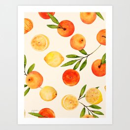 Lemons, Oranges, & Tangerines Art Print