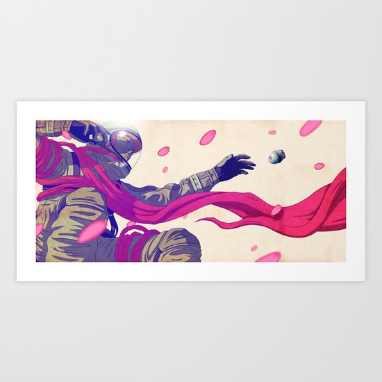 SOS Sakura Art Print