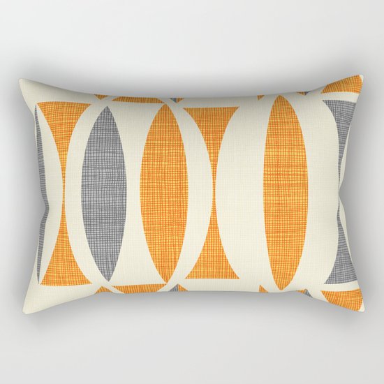 Seventies orange Rectangular Pillow