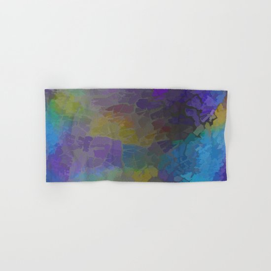 Rainbow Mosaic Abstract Hand & Bath Towel