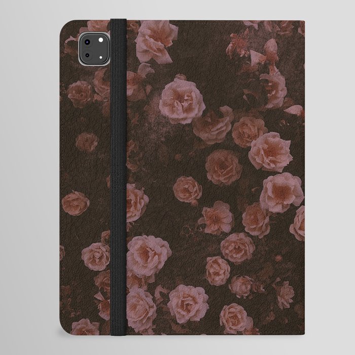 Rosy Floral Grunge iPad Folio Case