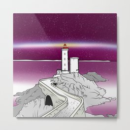 Petit Minou Lighthouse Brittany Metal Print