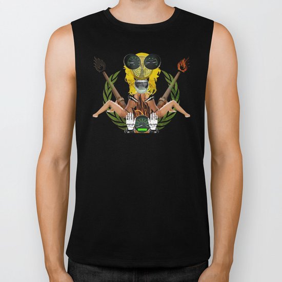 Wall of Fire Biker Tank