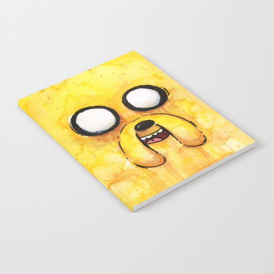 Jake Face Yellow Dog Cartoon Character Notebook
