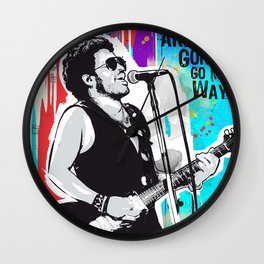 Lenny Kravitz pop art Wall Clock