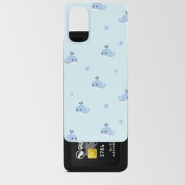Cute Cartoon Blue Whale Pattern Android Card Case