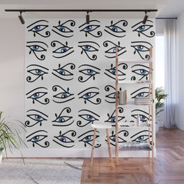 Egyptian Eye of Horus or wadjet is a symbol of royal power and protection Wall Mural