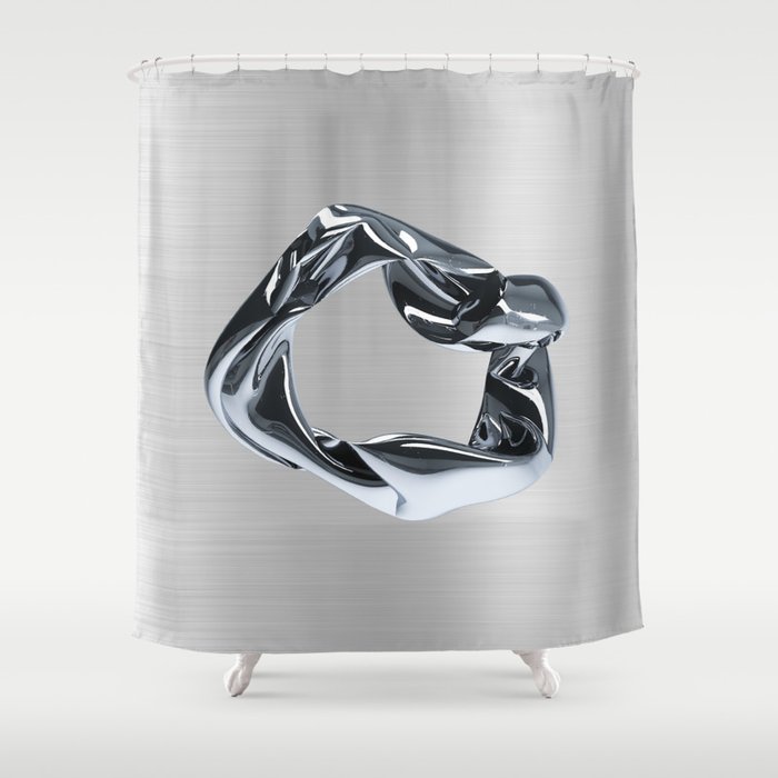 metal ring Shower Curtain