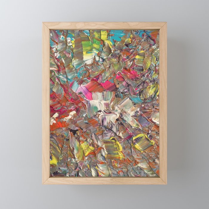 Abstract Acrylic Palette Knife Painting Framed Mini Art Print By Pamelaeden Society6 Workshops and lessons in palette knife painting in oil by award winning san francisco bay artist lisa elley. abstract acrylic palette knife painting framed mini art print by pamelaeden