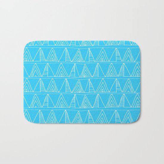 Triangles- Simple Triangle Pattern for hot summer days-Mix & Match Bath Mat