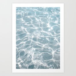 Crystal Clear Blue Water Photo Art Print | Crete Island Summer Holiday | Greece Travel Photography Art Print