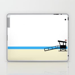 Beachy Lifeguard Tower Art - The Good Life Laptop Skin