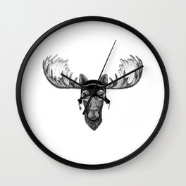 Moose Pilot Wall Clock