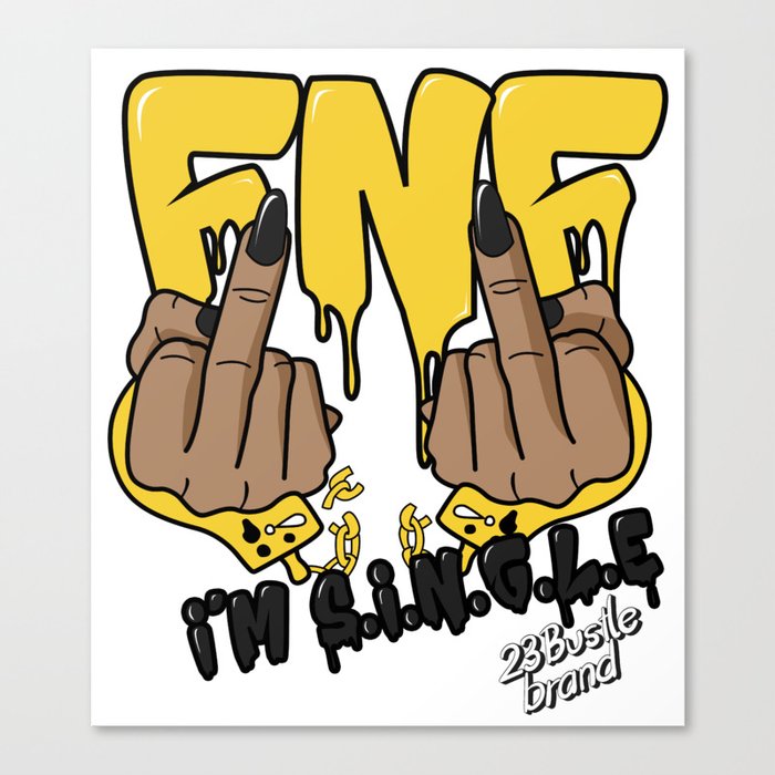 FNF i'm single DS Canvas Print